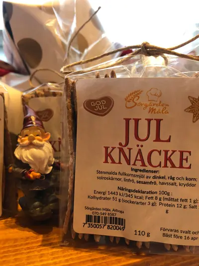 Julknäcke från Sörgården Måla -- stenmalda fullkornsmjöl av dinkel,…