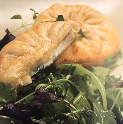 Akaciagratinerad Chevre med timjan: